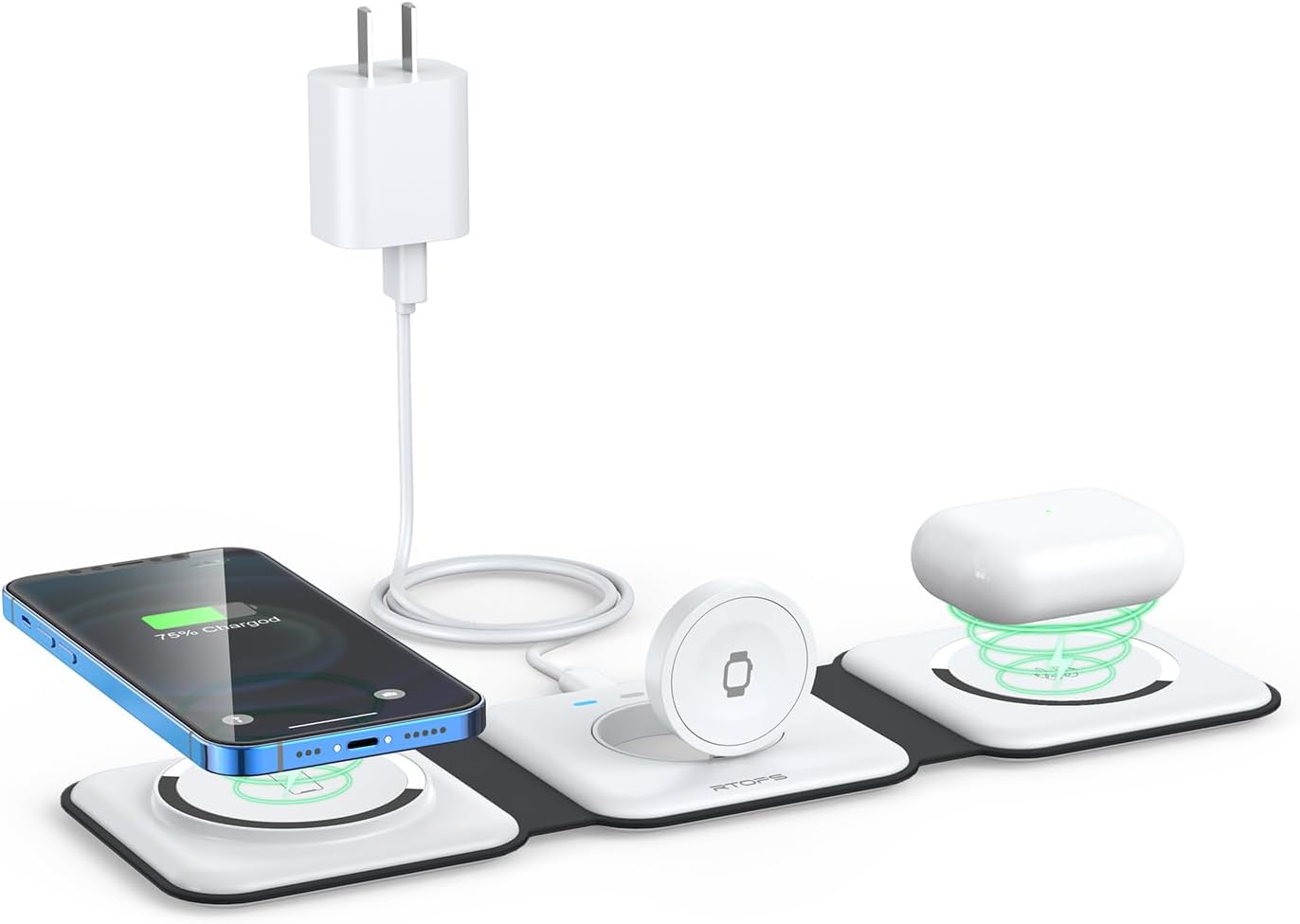 3in1 Magnetic Wireless Charger Phones / SmartWatches and EarBuds in One