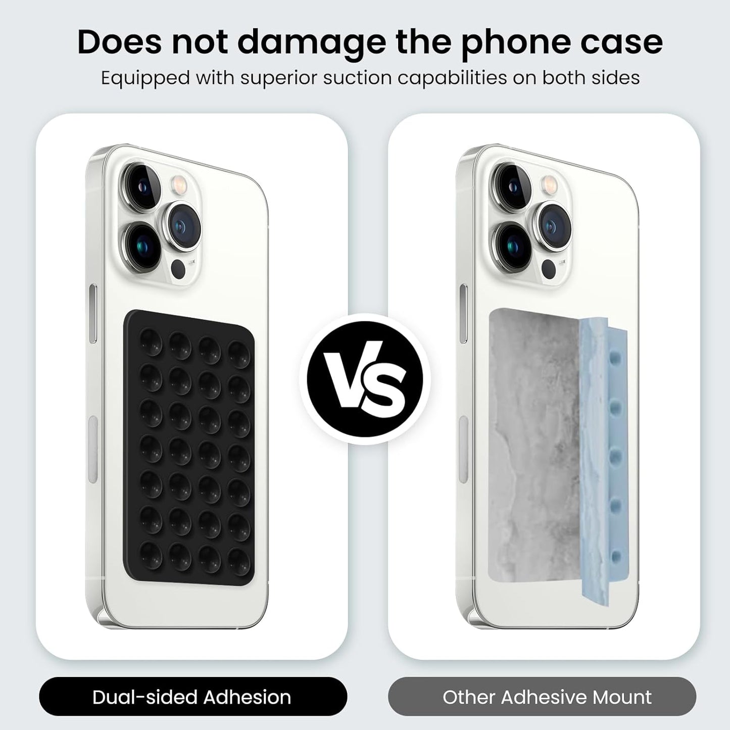 Hands Free Double Side Silicone Suction Stand Phone Case for IPhone 15 14 13 12 11 Pro Max Plus Samsung S24 S23 Ultra Back Cover