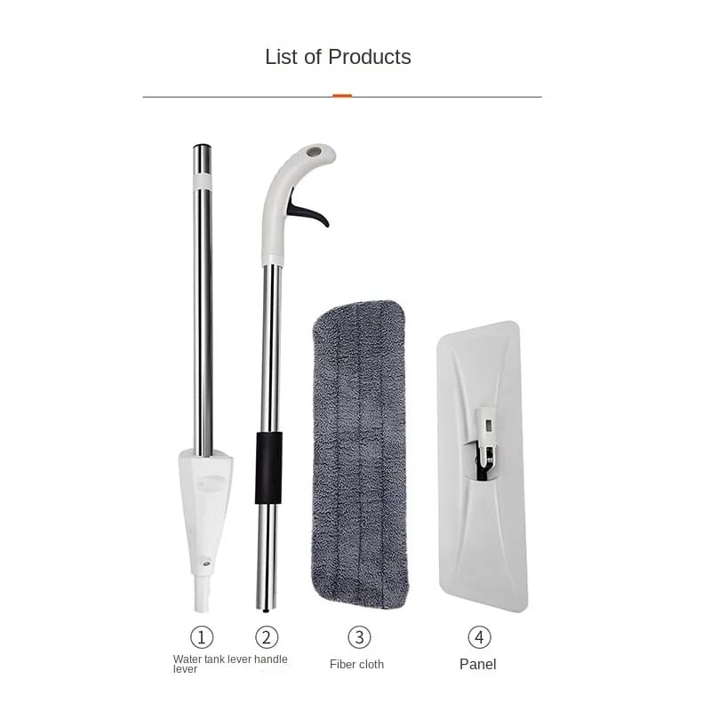 Water Spray Mop, Flat Spray Mop, 360 Degree Spray with Mop, Microfiber Spray Mop for Floor Cleaning
