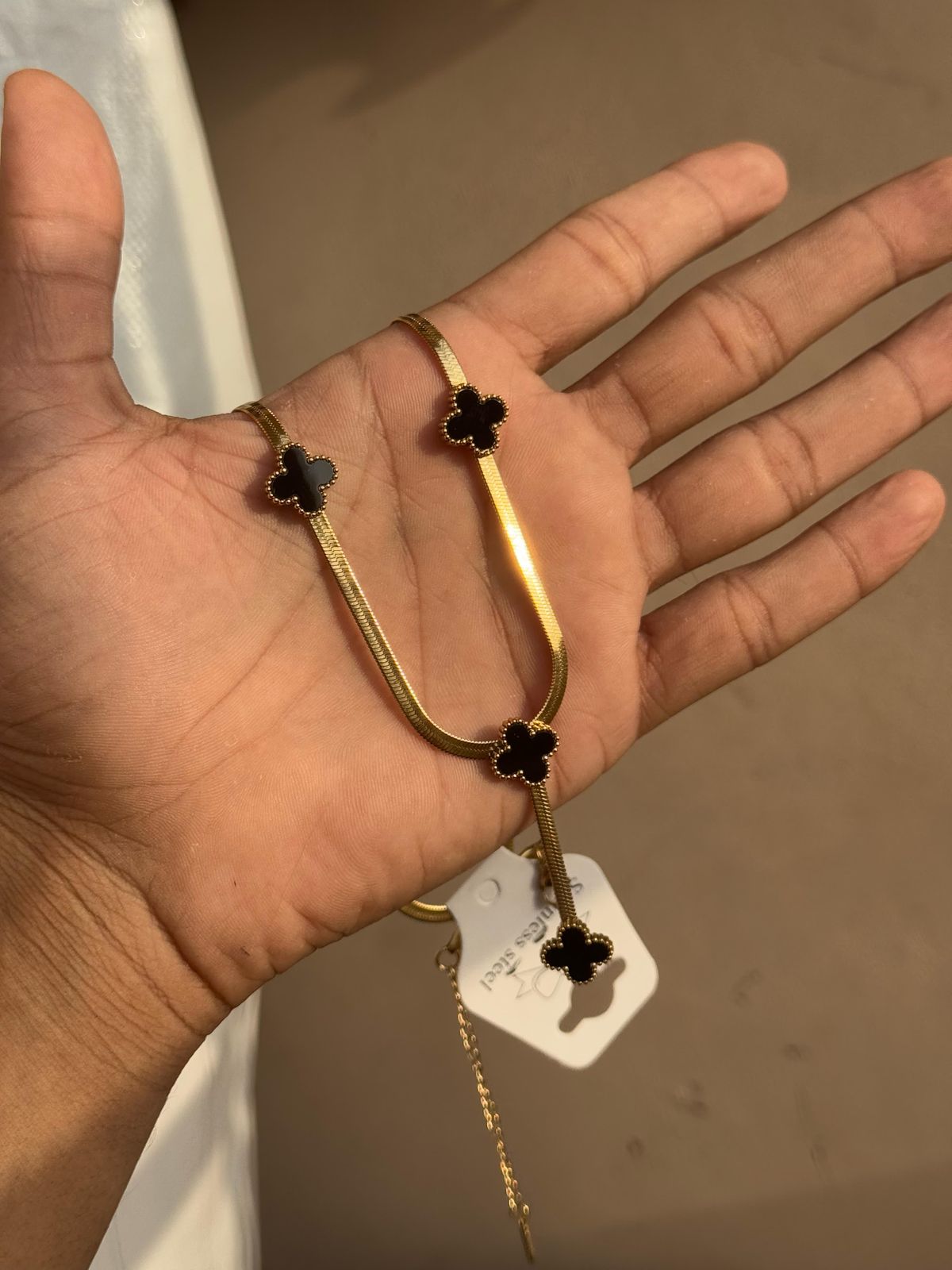 Stainless Steel Branded Necklace