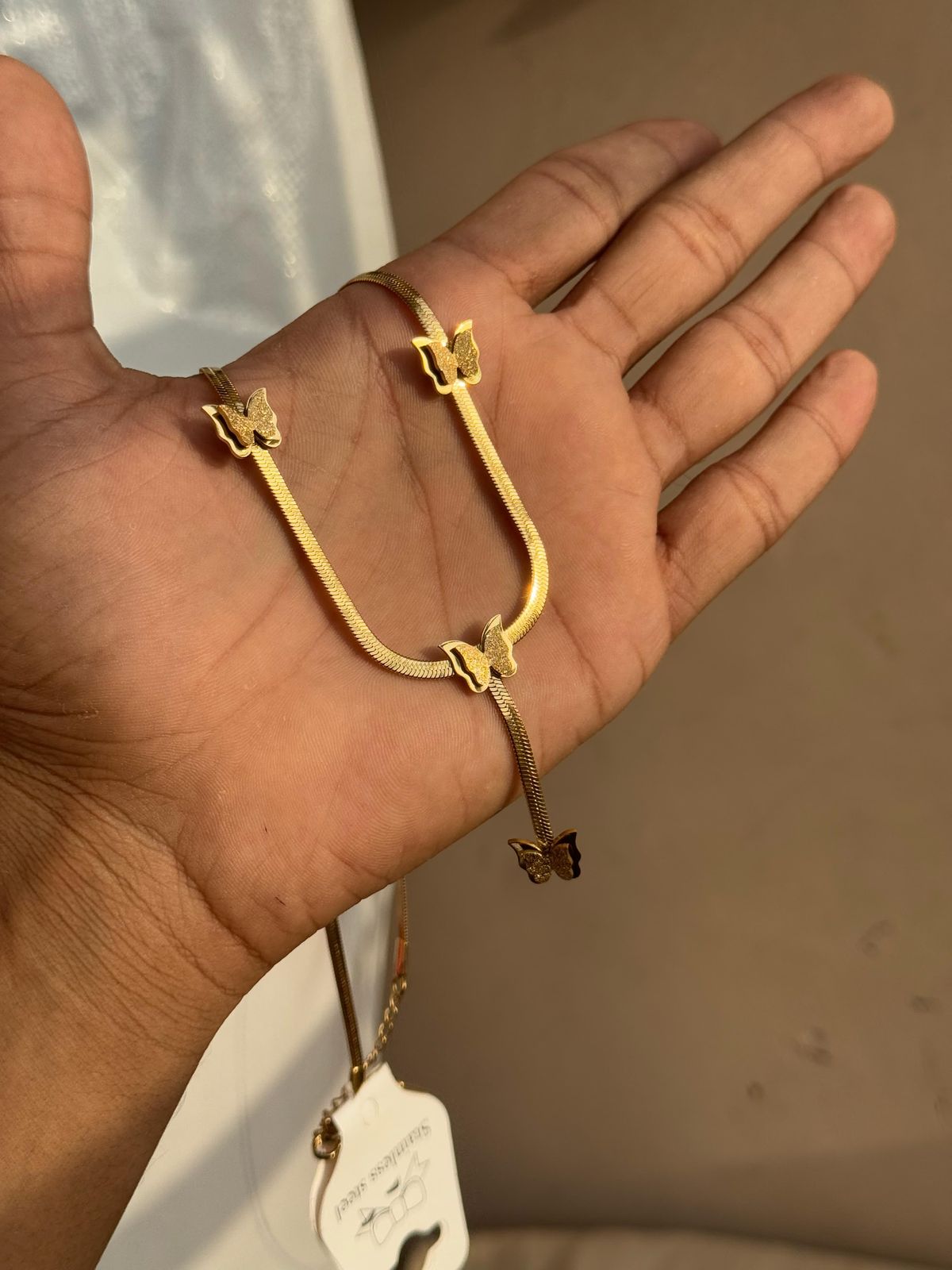 Stainless Steel Branded Necklace