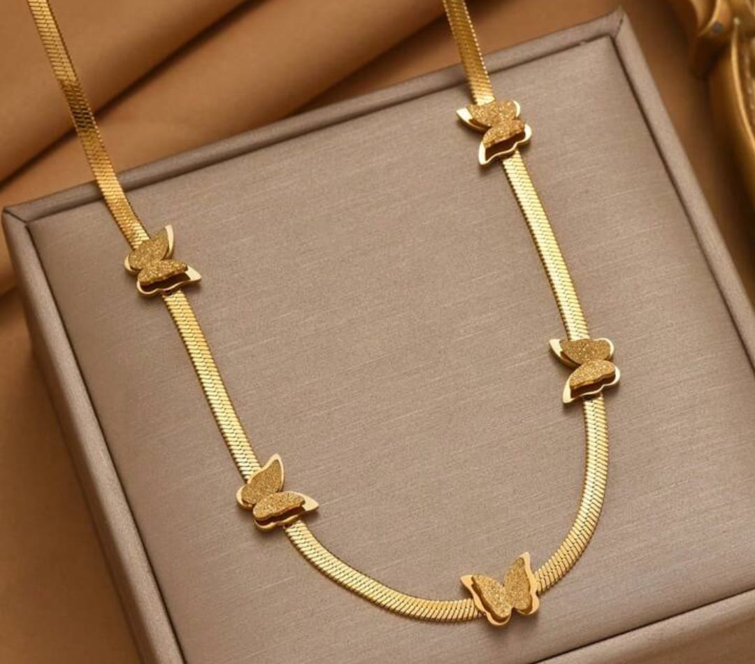 Stainless Steel Branded Necklace