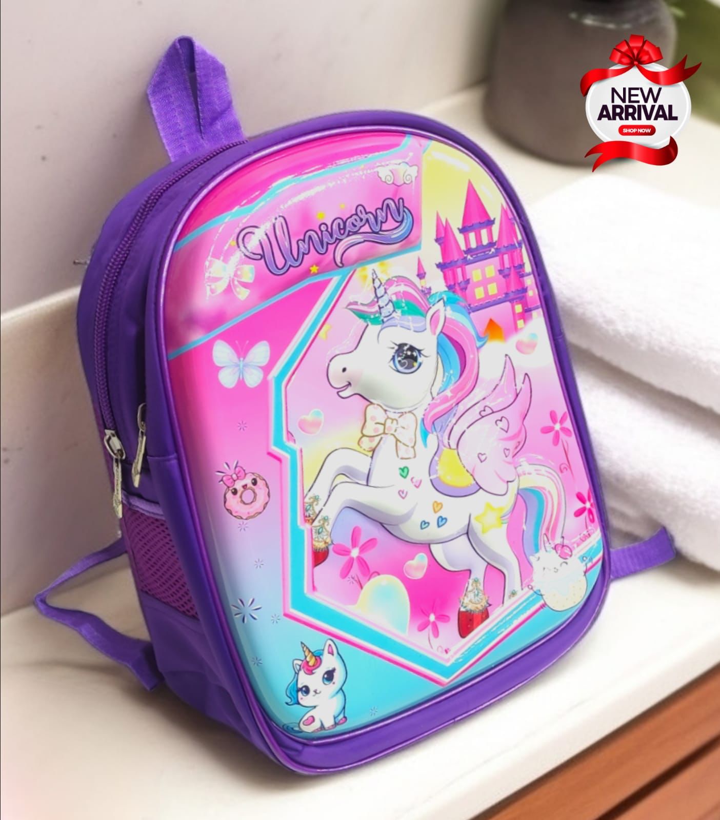 3D Character Kid's School Bag