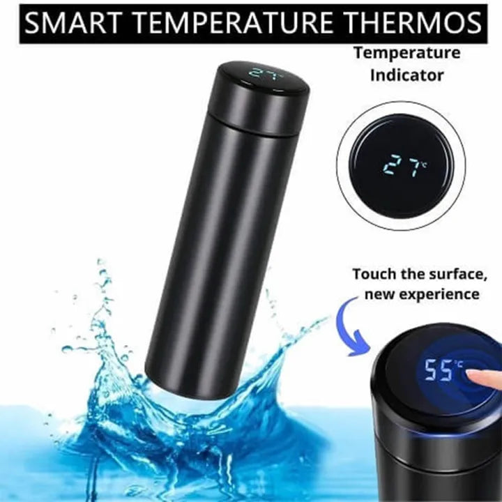 Smart Sports Water Bottle with LED Temperature Display