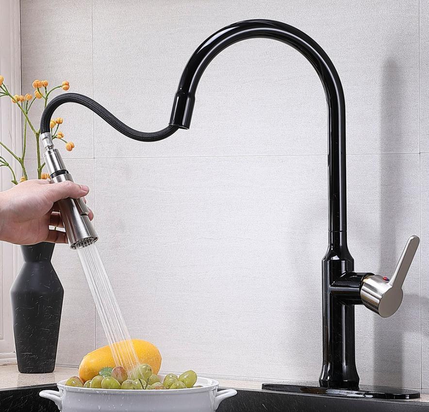 Pull Down Single Handle Kitchen Faucet