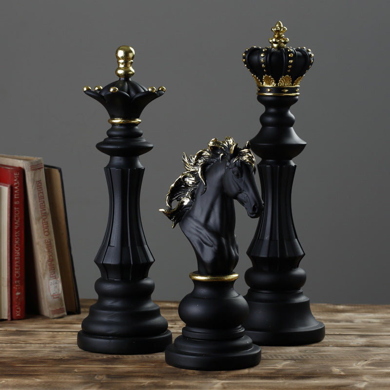 Queen King Horse Chess Decoration Gift