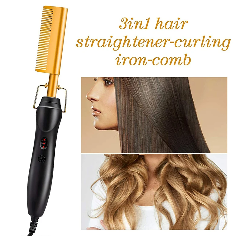 Hair Styling Comb Brush For Hair Temperature Electric Hair Straightener For Women