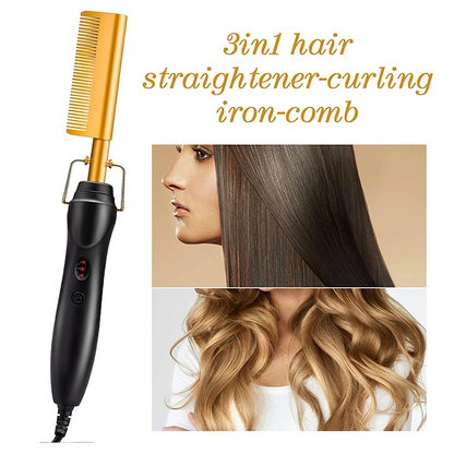 Hair Styling Comb Brush For Hair Temperature Electric Hair Straightener For Women