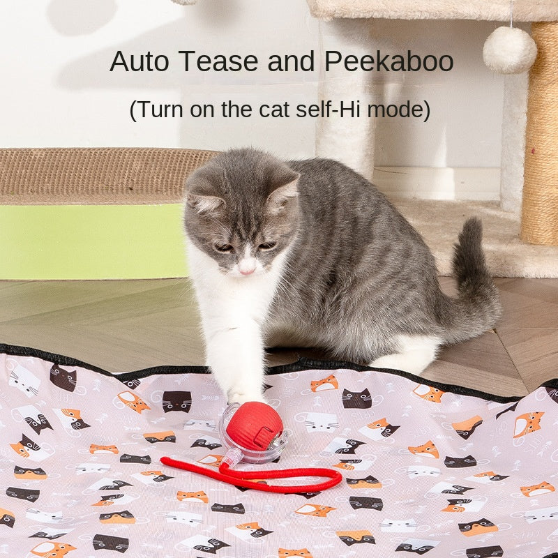 Cat Toy Hunting Cover Electric Pet Toy Interactive Self-hi Boring Artifact Rolling Ball Funny Cat Toy
