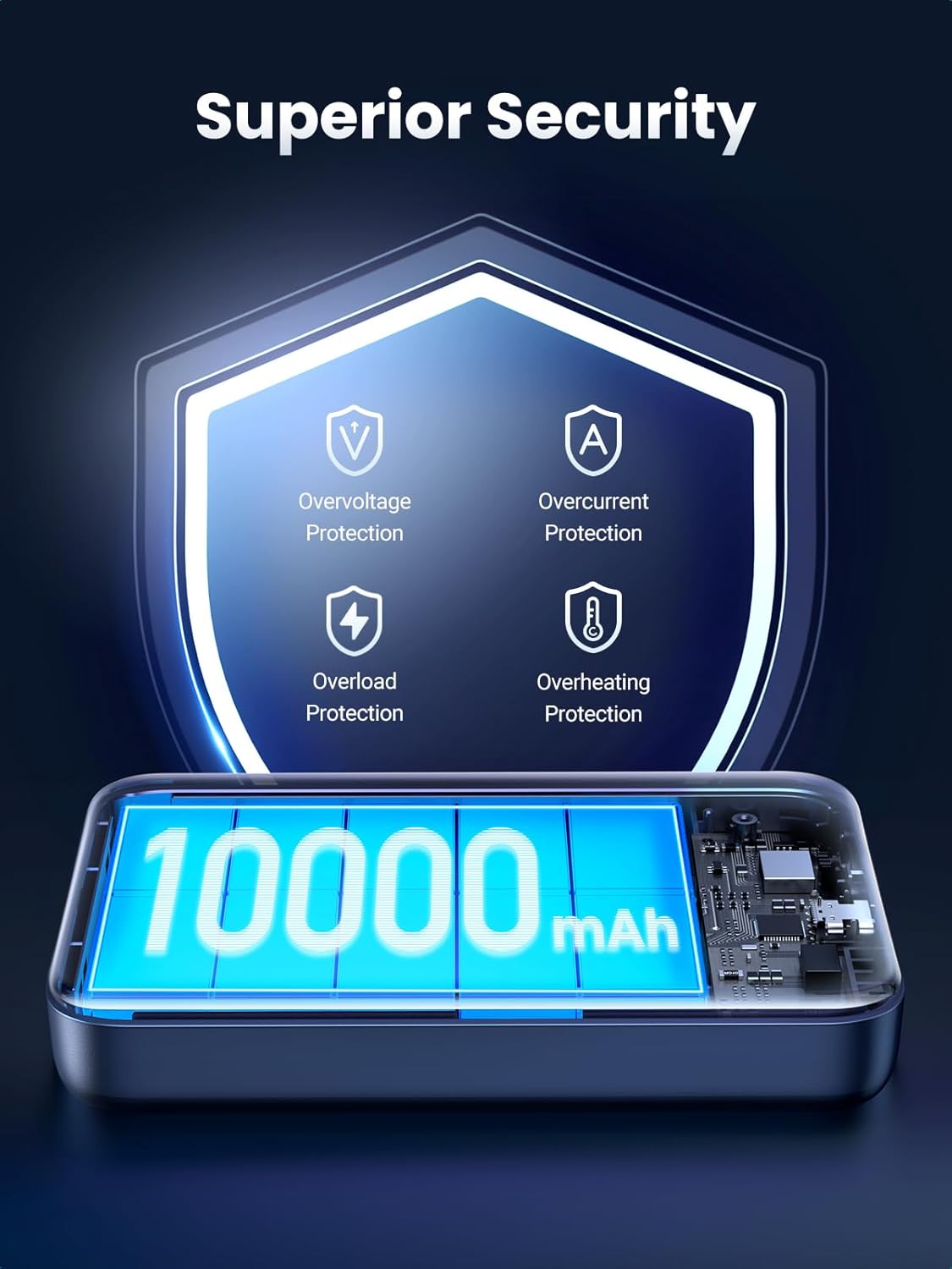 Wireless Magnetic 5000mAh PowerBank (Wireless and Wire Both options)
