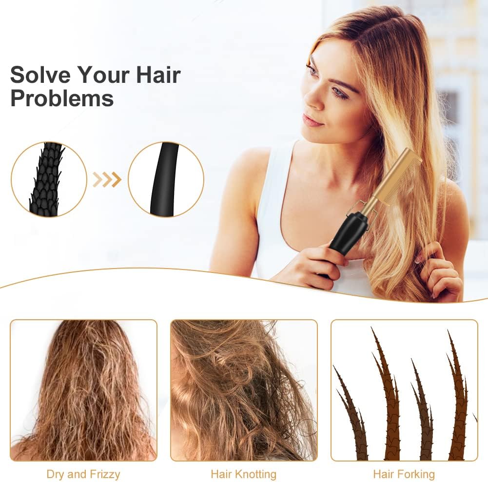 Hair Styling Comb Brush For Hair Temperature Electric Hair Straightener For Women