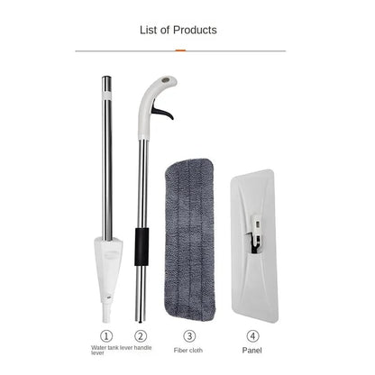 Water Spray Mop, Flat  Spray Mop, 360 Degree Spray with Mop, Microfiber Spray Mop for Floor Cleaning