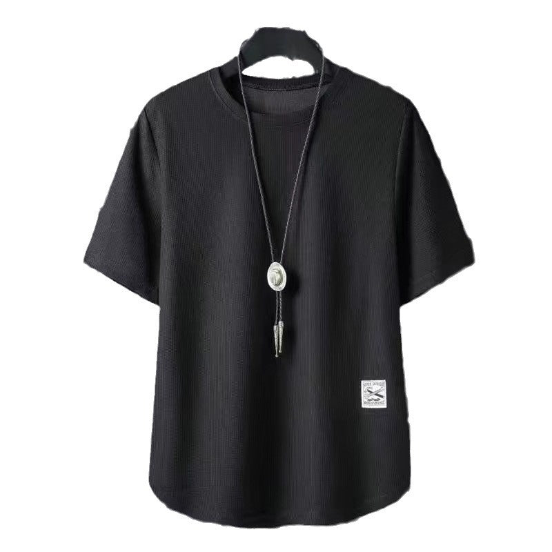 Batch Of Waffled Short-sleeved T-shirt