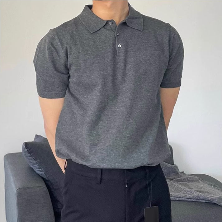 Slim Casual Polo Shirt Korean Style