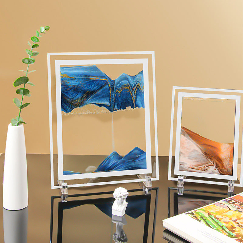 Glass Quicksand Painting Living Room