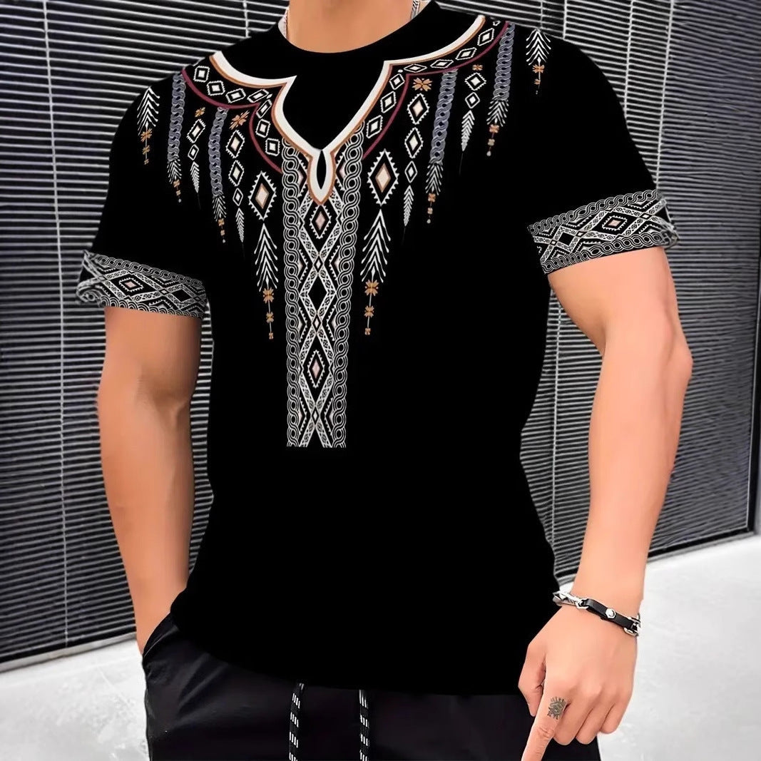 Breathable Short-sleeved Round Neck T-shirt