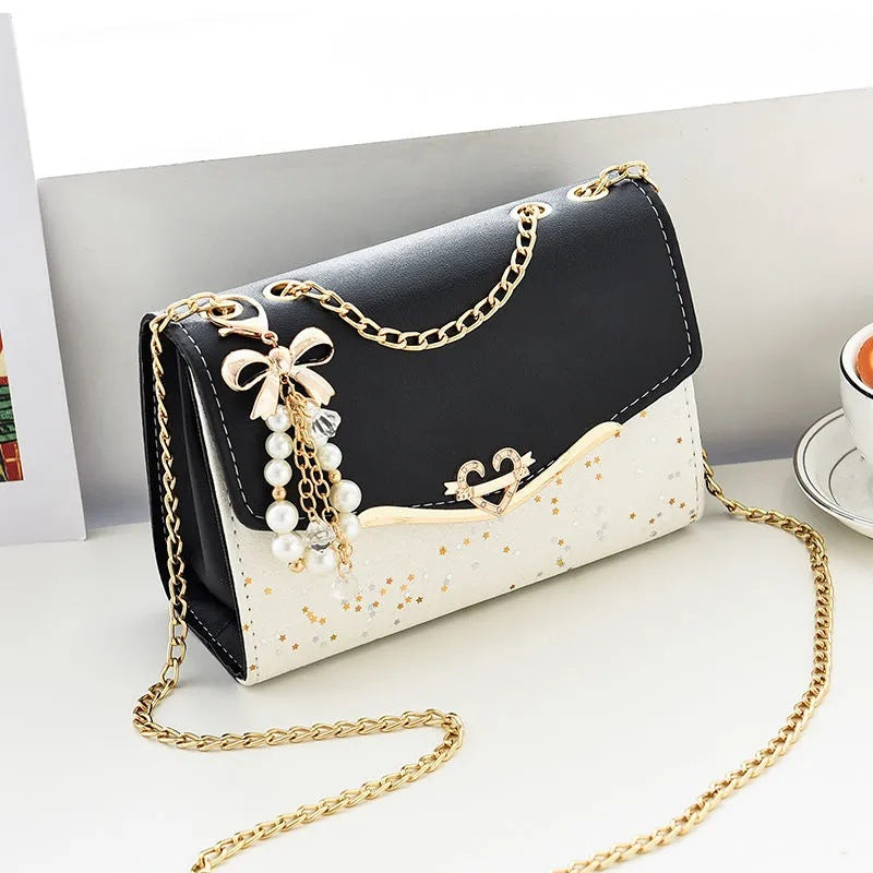 Net Red Small Bag Women&amp;#039;s Bag 2022 New Ins One-shoulder Messenger Bag Fashion Small Fragrance Bright Leather Chain Small Square Bag