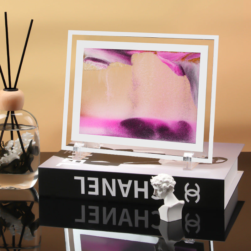 Glass Quicksand Painting Living Room