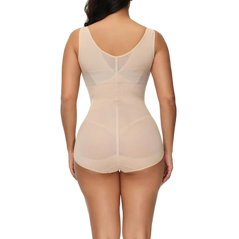 European And American Lace Corset Thin Triangle Breasted Mesh Gauze Shapewear Fat Burning Sports Beauty Body Shaping Underwear
