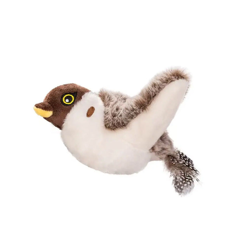 Cross-Border Popular Cat Shaking Bird, Simulated Bird Cat Toy, Self-Entertainment And Boredom Relief, Electric Sounding Sparrow, Automatic Cat Teasing