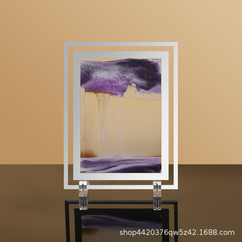 Glass Quicksand Painting Living Room