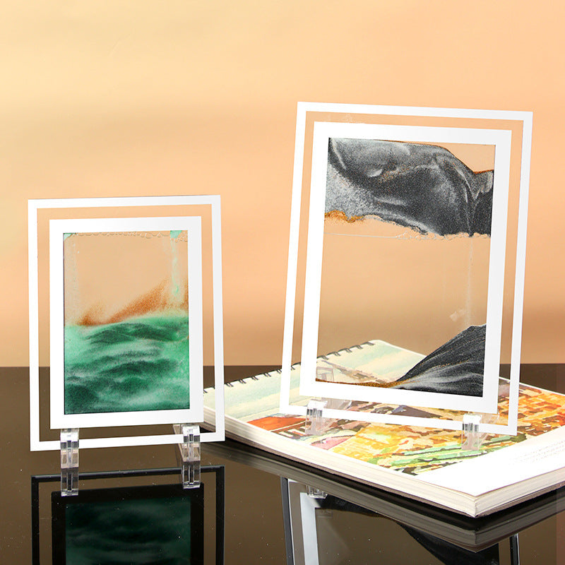 Glass Quicksand Painting Living Room