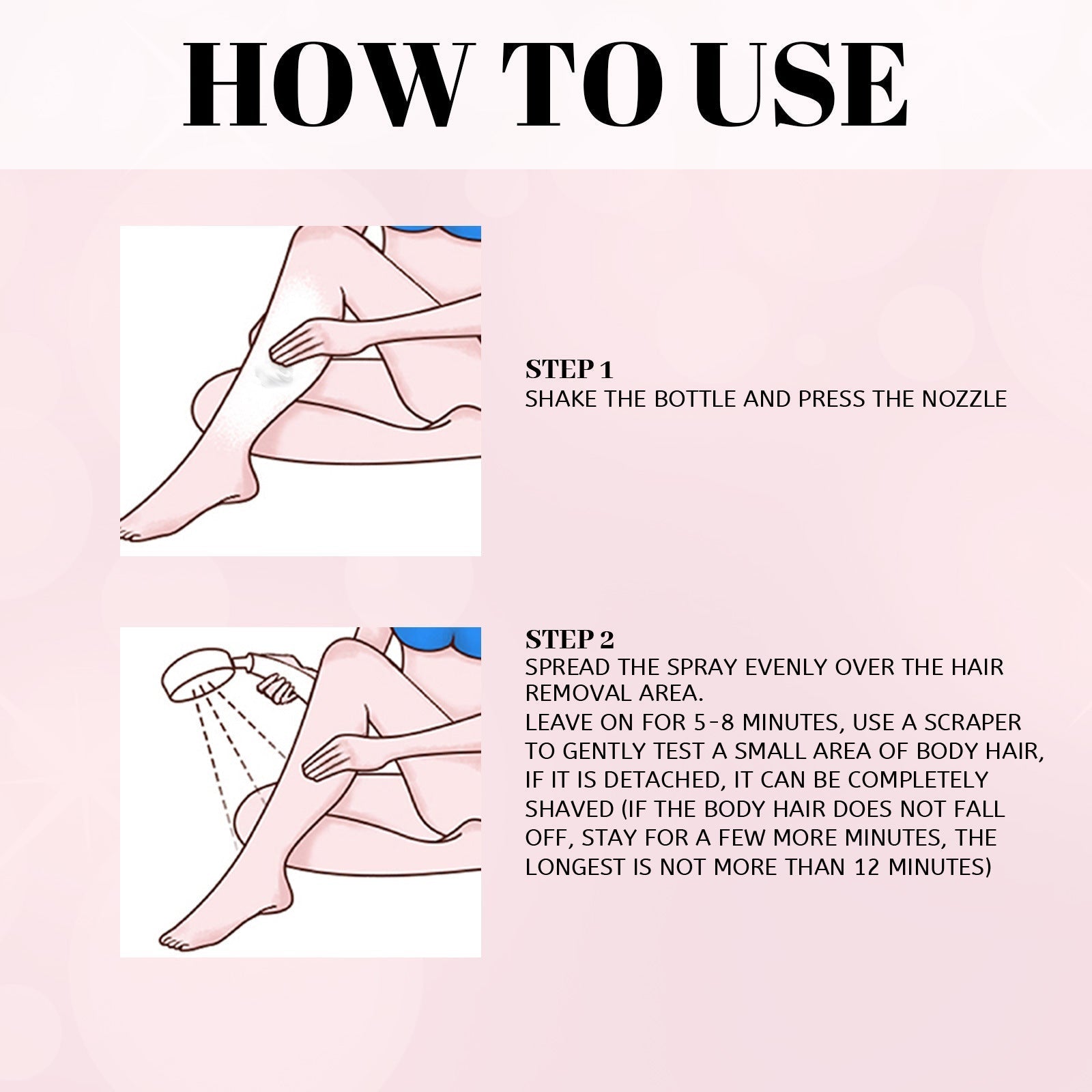 EELHOE Honey Mousse Hair Removal Spray Armpit Hair Moisturizing Moisturizing Foam Skin-Friendly And Non-irritating