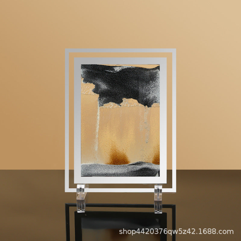 Glass Quicksand Painting Living Room