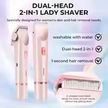 Electric Shaver for Women – 2-in-1 Bikini &amp; Body Hair Trimmer