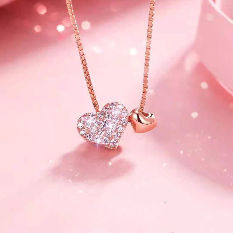 Love Necklace 18K Rose Gold Plated