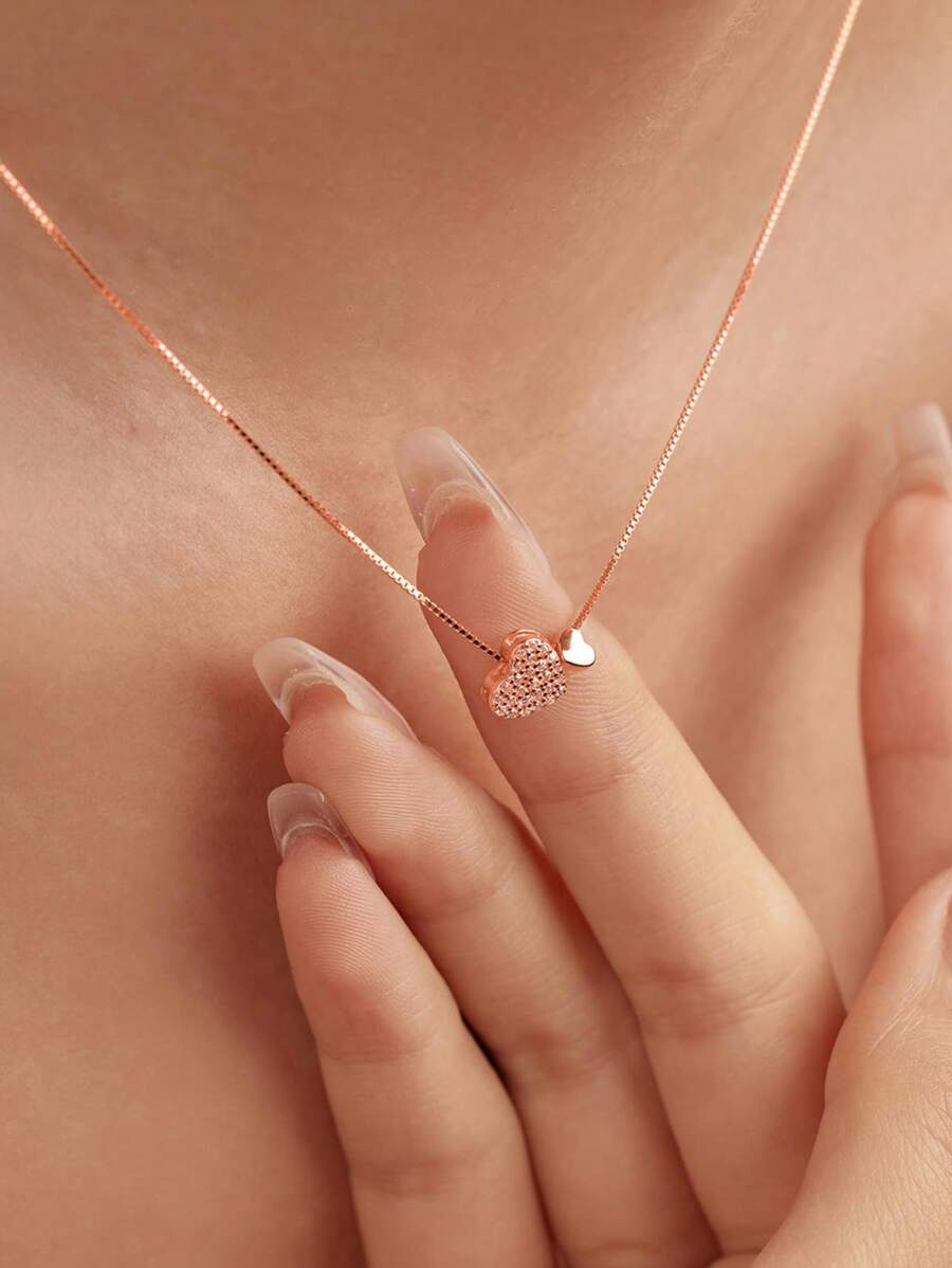 Love Necklace 18K Rose Gold Plated