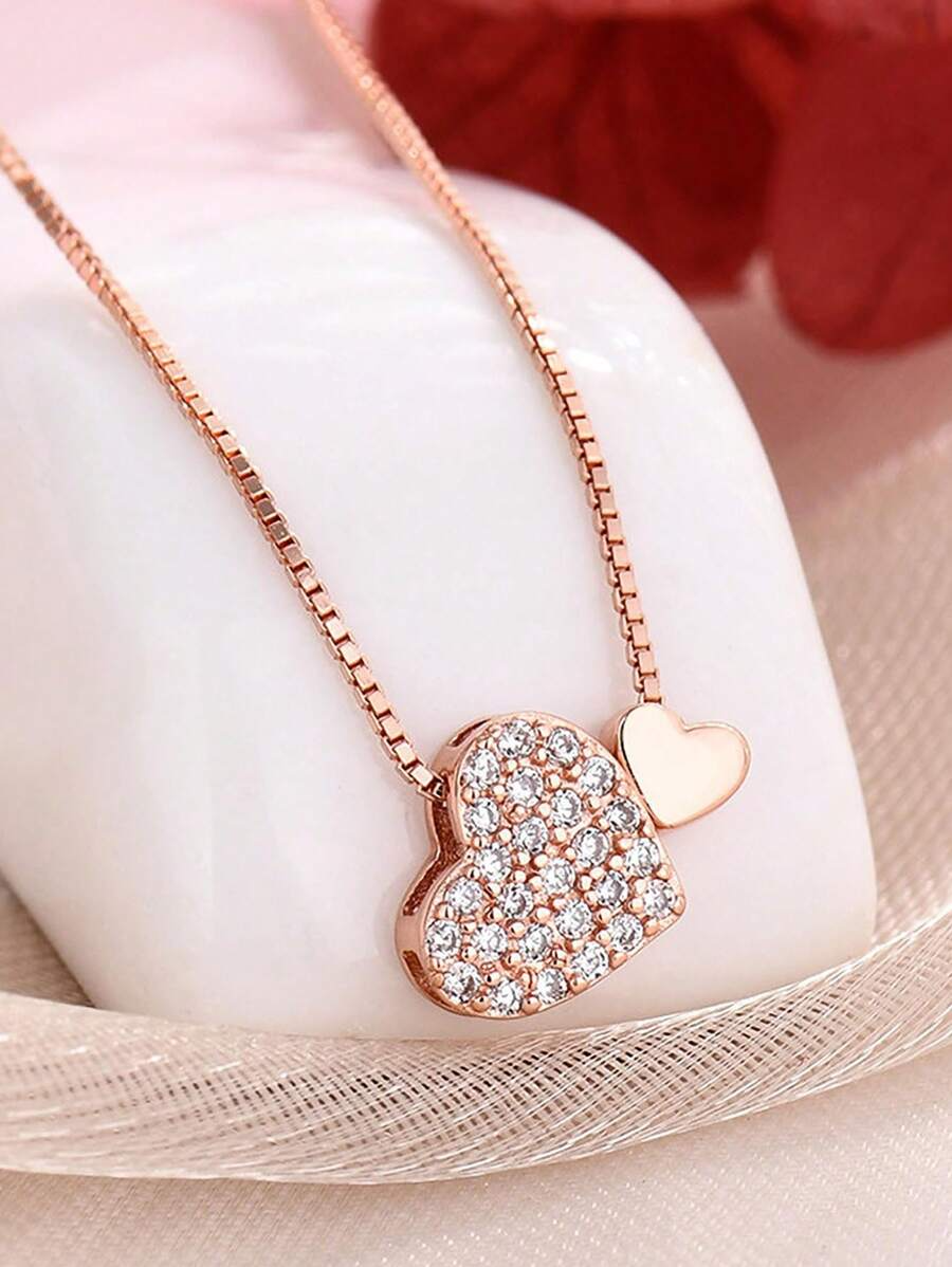 Love Necklace 18K Rose Gold Plated