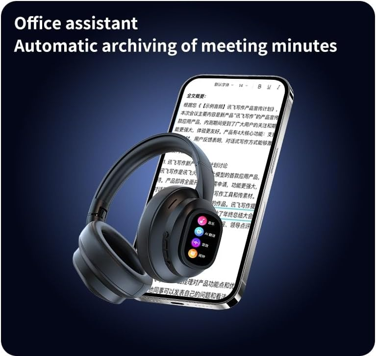 X1Pro Bluetooth Headset With Screen