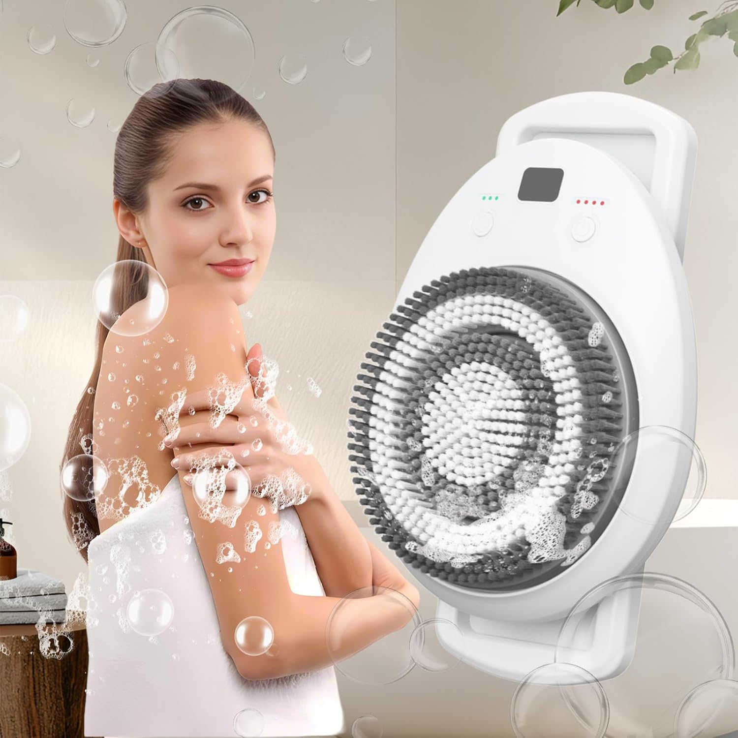 Wall-Mounted Automatic Smart Bath Brush