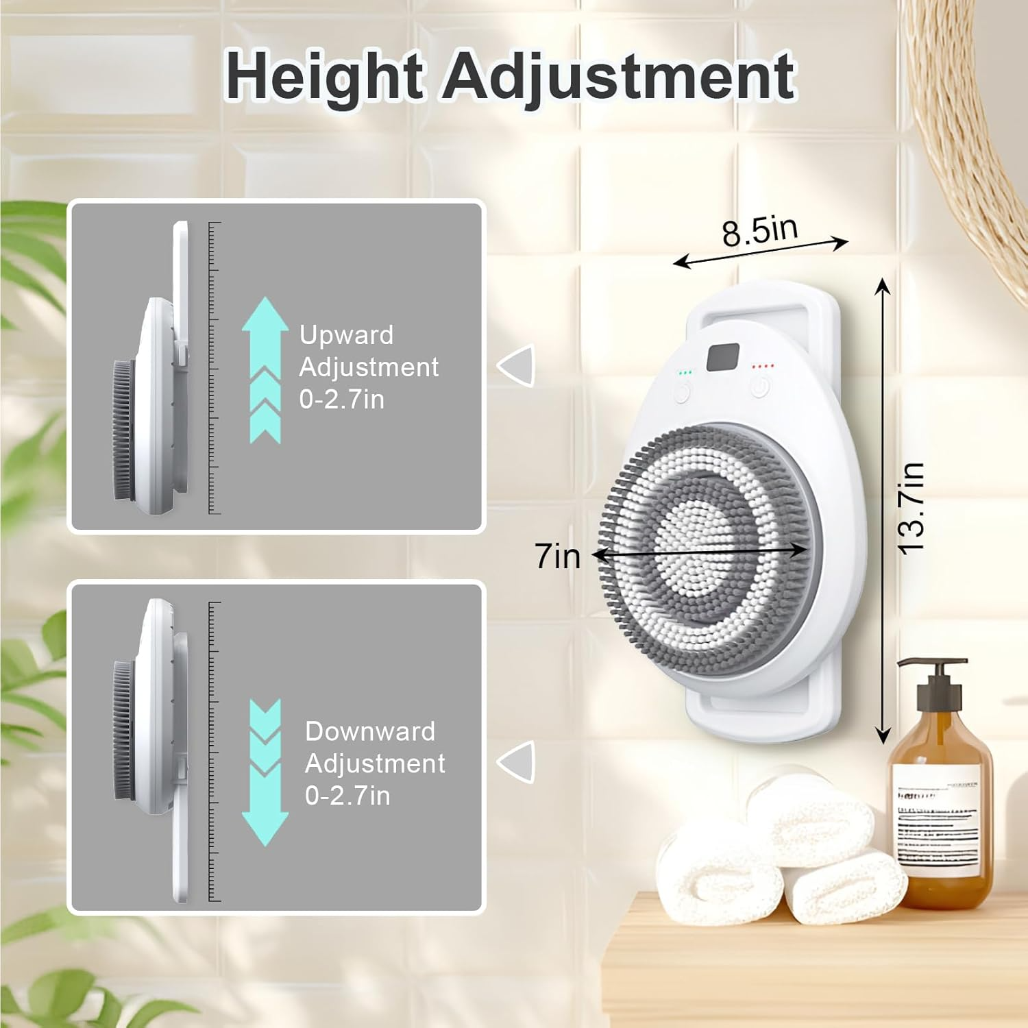 Wall-Mounted Automatic Smart Bath Brush