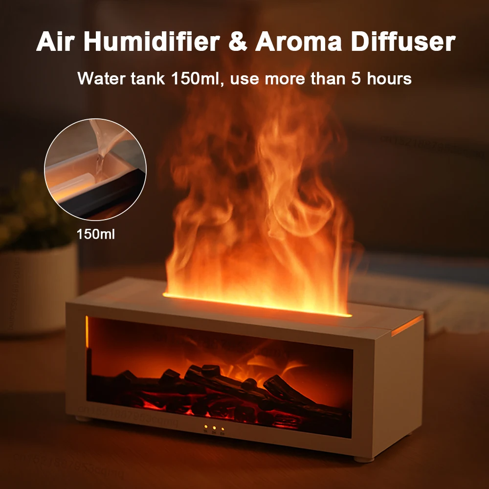 Fireplace Flame Humidifier 3D