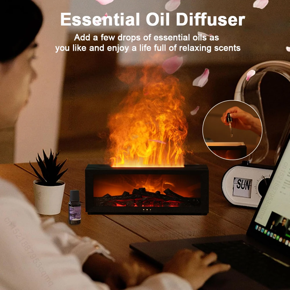 Fireplace Flame Humidifier 3D