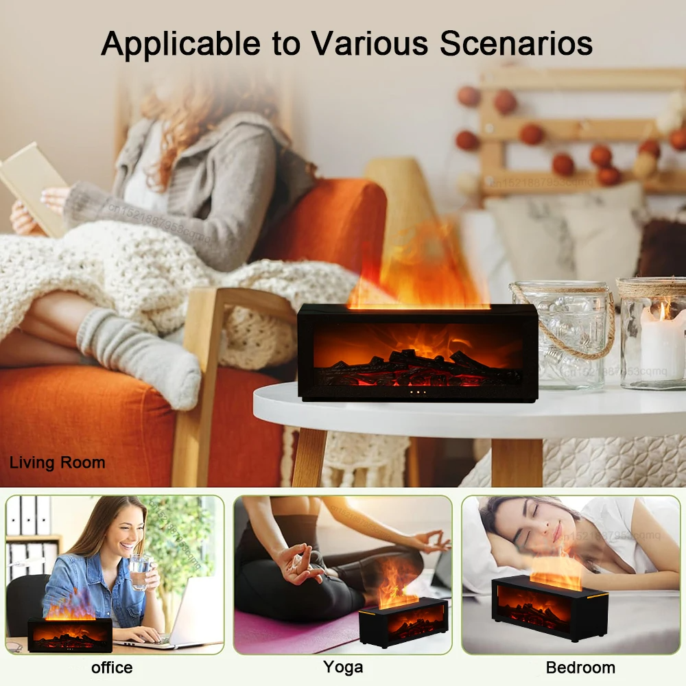 Fireplace Flame Humidifier 3D