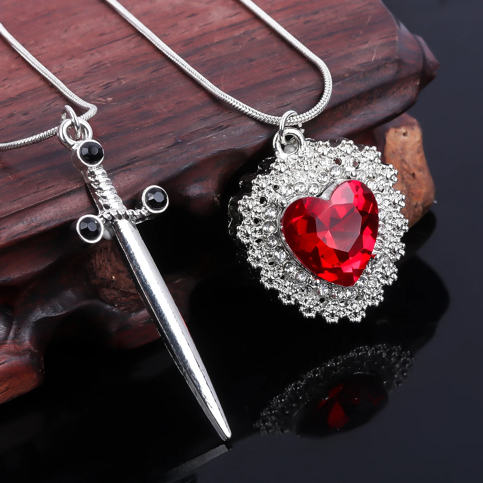 Heart & Sword Necklace