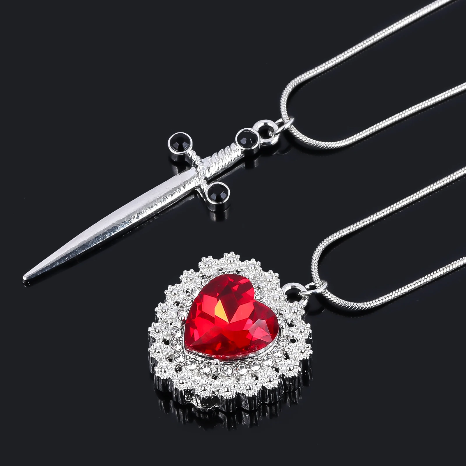 Heart & Sword Necklace